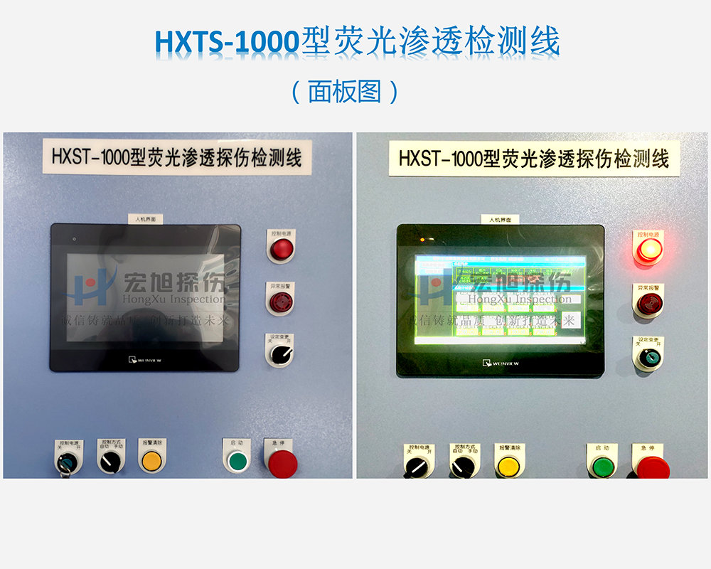 渗透检测线主控制面板